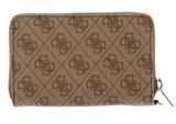 GUESS Laurel Zip Around Wallet M Latte Logo GUESS Laurel Zip Around Wallet M Latte Logo