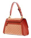 GUESS Stephi Girlfriend Flap Satchel Bag Orange Logo GUESS Stephi Girlfriend Flap Satchel Bag Orange Logo
