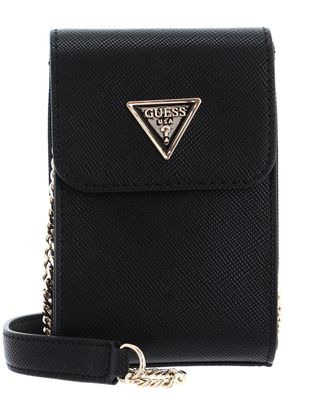 GUESS Noelle Flap Chit Chat Phone Bag Black