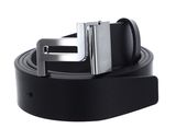 PORSCHE DESIGN Business Belt Icon 35 Chevron W120 Black - shortenable