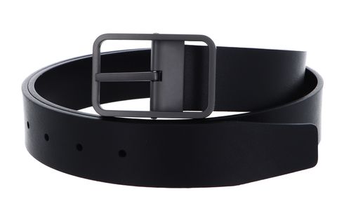 PORSCHE DESIGN Business Belt 35 Logoprint W120 Black - shortenable