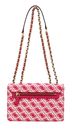 GUESS Izzy Convertible Crossbody Flap Magenta Logo