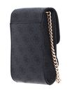 GUESS Noelle Flap Chit Chat Phone Bag Coal Logo
