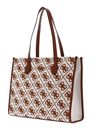 GUESS Silvana Girlfriend Tote Saddle Logo GUESS Silvana Girlfriend Tote Saddle Logo