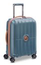 DELSEY PARIS Carrousel 4 Double Rolls Cabine Slim Trolley 55 Ultramarine Blue