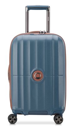 DELSEY PARIS St Tropez Expandable 4 Double Rolls Cabine Trolley 55 Ultramarine Blue