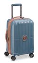DELSEY PARIS Carrousel Expandable 4 Double Rolls Cabine Trolley 55 Ultramarine Blue
