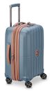 DELSEY PARIS Carrousel Expandable 4 Double Rolls Cabine Trolley 55 Ultramarine Blue
