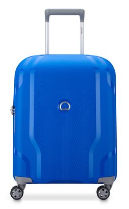 DELSEY PARIS Clavel 4 Double Rolls Cabin Trolley Slim Line 55 Klein Blue