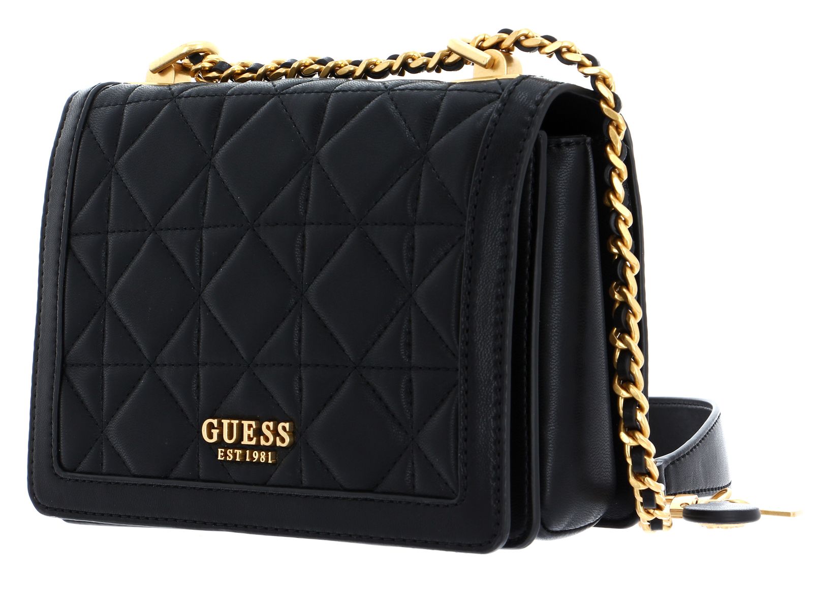 GUESS Abey Flap Crossbody Bag Black GUESS Abey Flap Crossbody Bag Black