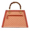 GUESS Stephi Bamboo Satchel Bag Orange Logo GUESS Stephi Bamboo Satchel Bag Orange Logo