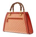 GUESS Stephi Bamboo Satchel Bag Orange Logo GUESS Stephi Bamboo Satchel Bag Orange Logo