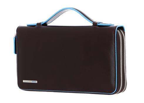 PIQUADRO Blue Square Document Organizer Wallet Mogano
