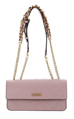 GUESS Geva Convertible Flap Crossbody Bag Rose Logo