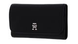 TOMMY HILFIGER TH Emblem Large Flap Wallet Black TOMMY HILFIGER TH Emblem Large Flap Wallet Black