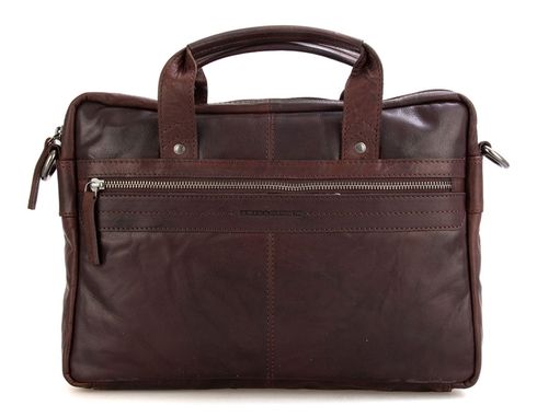 SPIKES & SPARROW Bronco Briefcase Dark Brown