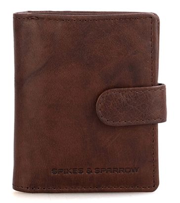 SPIKES & SPARROW Bronco Billfold Wallet RFID Dark Brown