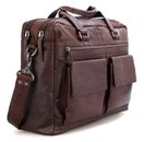 SPIKES & SPARROW Bronco Business Bag Dark Brown