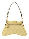 GUESS Belle Vintage Flap Shoulder Bag Lemon Logo GUESS Belle Vintage Flap Shoulder Bag Lemon Logo