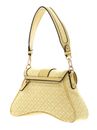 GUESS Belle Vintage Flap Shoulder Bag Lemon Logo GUESS Belle Vintage Flap Shoulder Bag Lemon Logo