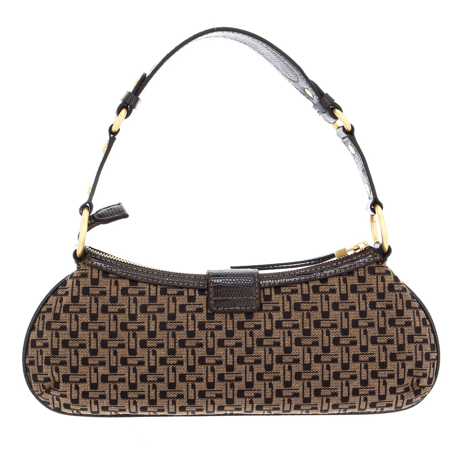 バッグ Belle GUESS Belle Vintage Top Zip Shoulder Bag Brown Logo | Buy bags