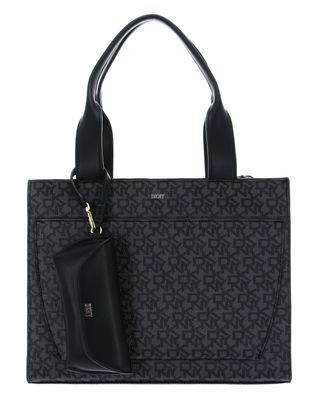 DKNY Jeanne Tote Bag BK Logo - BK