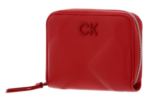 Calvin Klein Re-Lock Quilt ZA Wallet Aurora Red