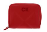 Calvin Klein Re-Lock Quilt ZA Wallet Aurora Red