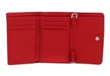 Calvin Klein Re-Lock Trifold Wallet With Strap Aurora Red