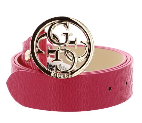 GUESS Caddie Adjustable Belt W85 Magenta - shortenable