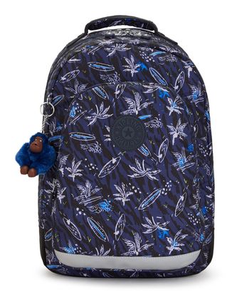 kipling Back To School Print Class Room Large Backpack L Surf Sea Prt