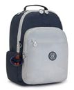 kipling Back To School Seoul Backpack L True Blue Grey