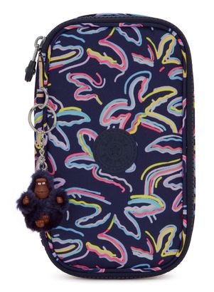 kipling Back To School 50 Pens Pencase M Palm Fiesta Prt