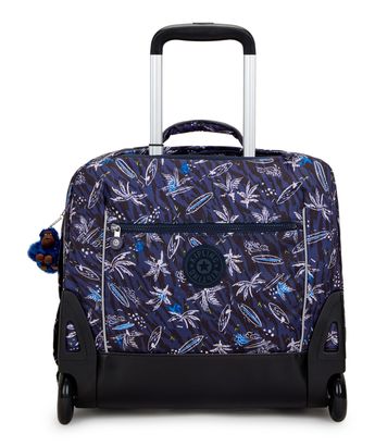 kipling Back To School Print Giorno Wheeled Backpack Surf Sea Prt