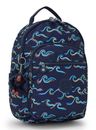 kipling Back To School Print Seoul Backpack S Fun Ocean Prt