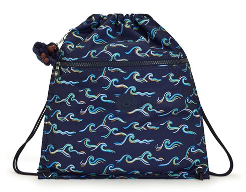 kipling Back To School Print Supertaboo Backpack M Fun Ocean Prt