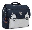 kipling Back To School Iniko Backpack M True Blue Grey