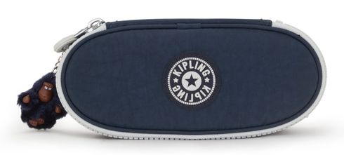 kipling Back To School Duobox Pencase M True Blue Grey