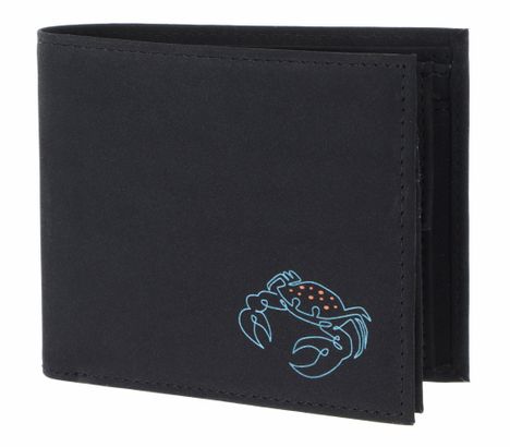 oxmox New Cryptan RFID Protect Querscheinbörse Crab Print Cyan Black