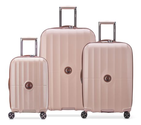 DELSEY PARIS St Tropez Expandable 4 Double Rolls Trolley L / M / S Pink