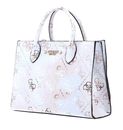 GUESS Rea High Society Satchel Bag White Ombre Logo GUESS Rea High Society Satchel Bag White Ombre Logo