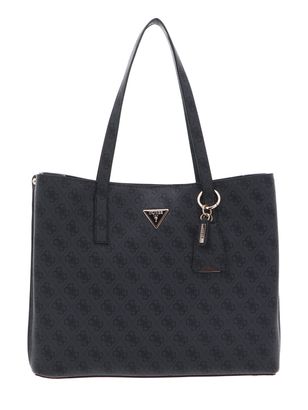 GUESS Meridian Girlfriend Tote Coal Logo