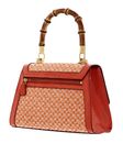 GUESS Stephi Girlfriend Bamboo Flap Satchel Bag Orange Logo GUESS Stephi Girlfriend Bamboo Flap Satchel Bag Orange Logo