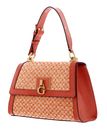 GUESS Stephi Girlfriend Flap Satchel Bag Orange Logo GUESS Stephi Girlfriend Flap Satchel Bag Orange Logo