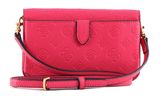 GUESS Geva Three Compartment Organizer Bag Magenta Logo