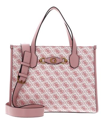 GUESS Izzy Girlfriend Tote Bag Salmon Logo