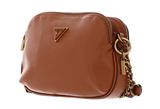 GUESS Becci Girlfriend Double Zip Crossbody Bag Cognac GUESS Becci Girlfriend Double Zip Crossbody Bag Cognac