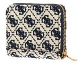 GUESS Izzy Small Zip Around Wallet Navy Logo