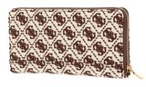 GUESS Izzy Cheque Organizer Brown Logo