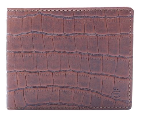 Esquire Dallas Croco Wallet Brown